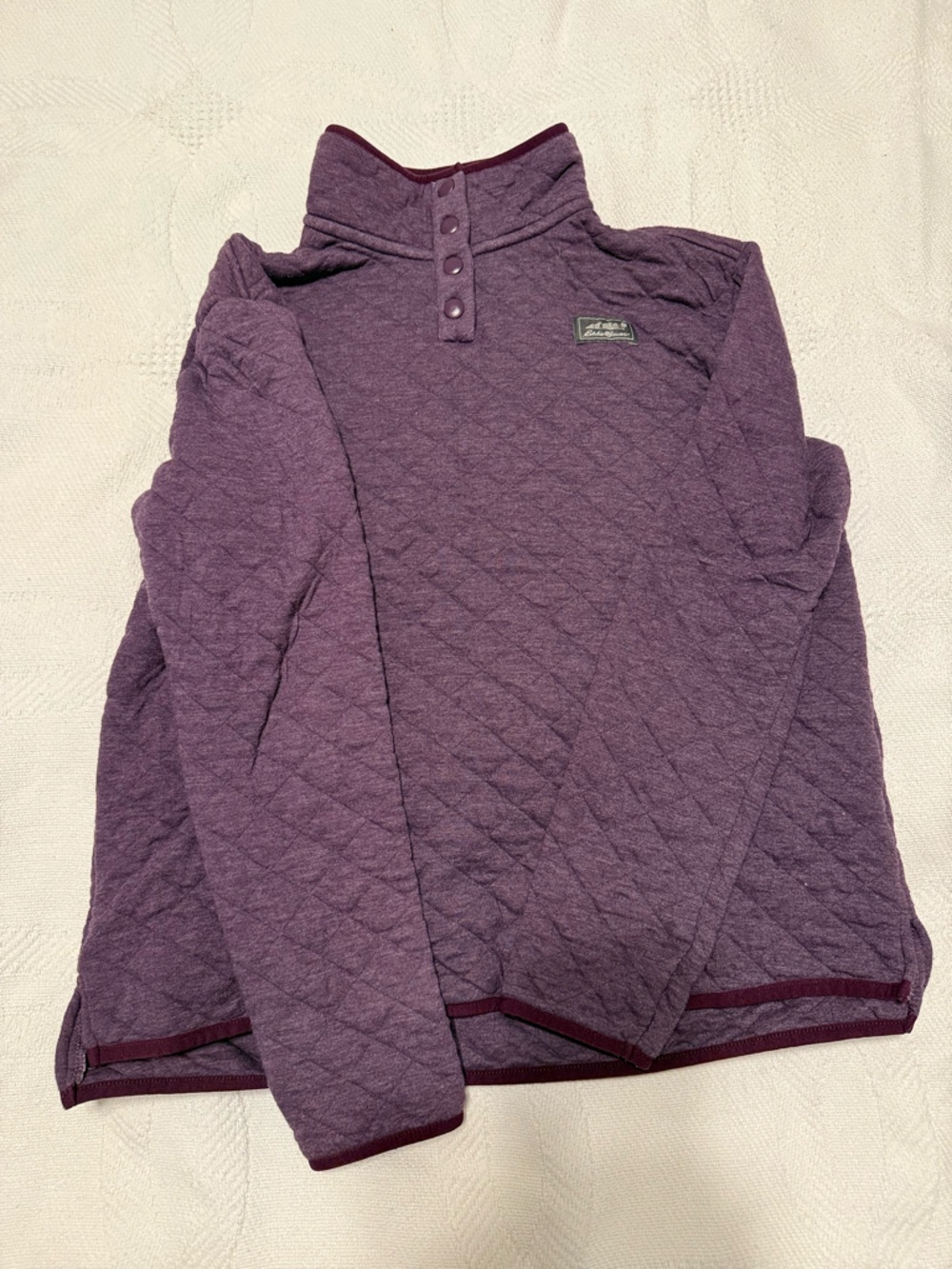 Eddie Bauer Quilted Jacket in Plum Purple